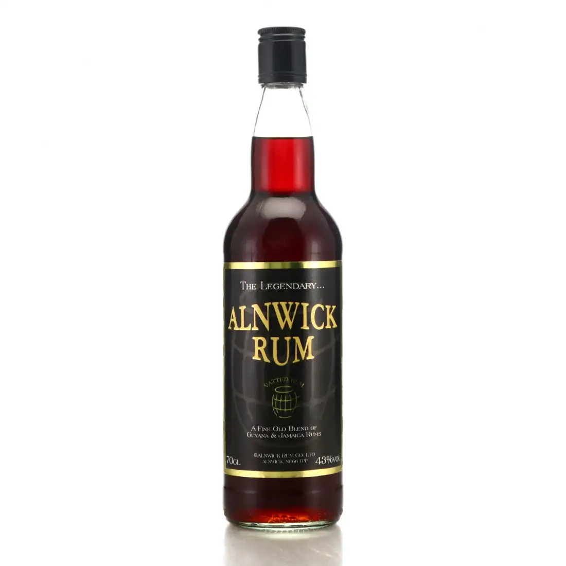 Image of the front of the bottle of the rum The Legendary