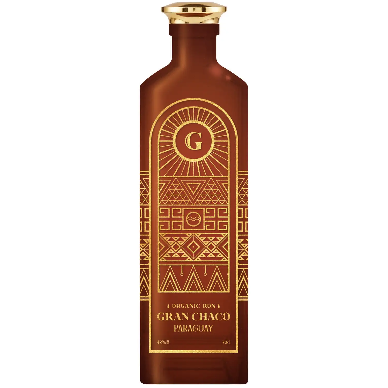Image of the front of the bottle of the rum Gran Chaco Organic Rum