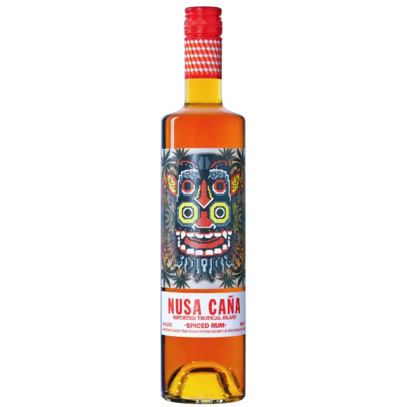 Image of the front of the bottle of the rum Spiced Rum