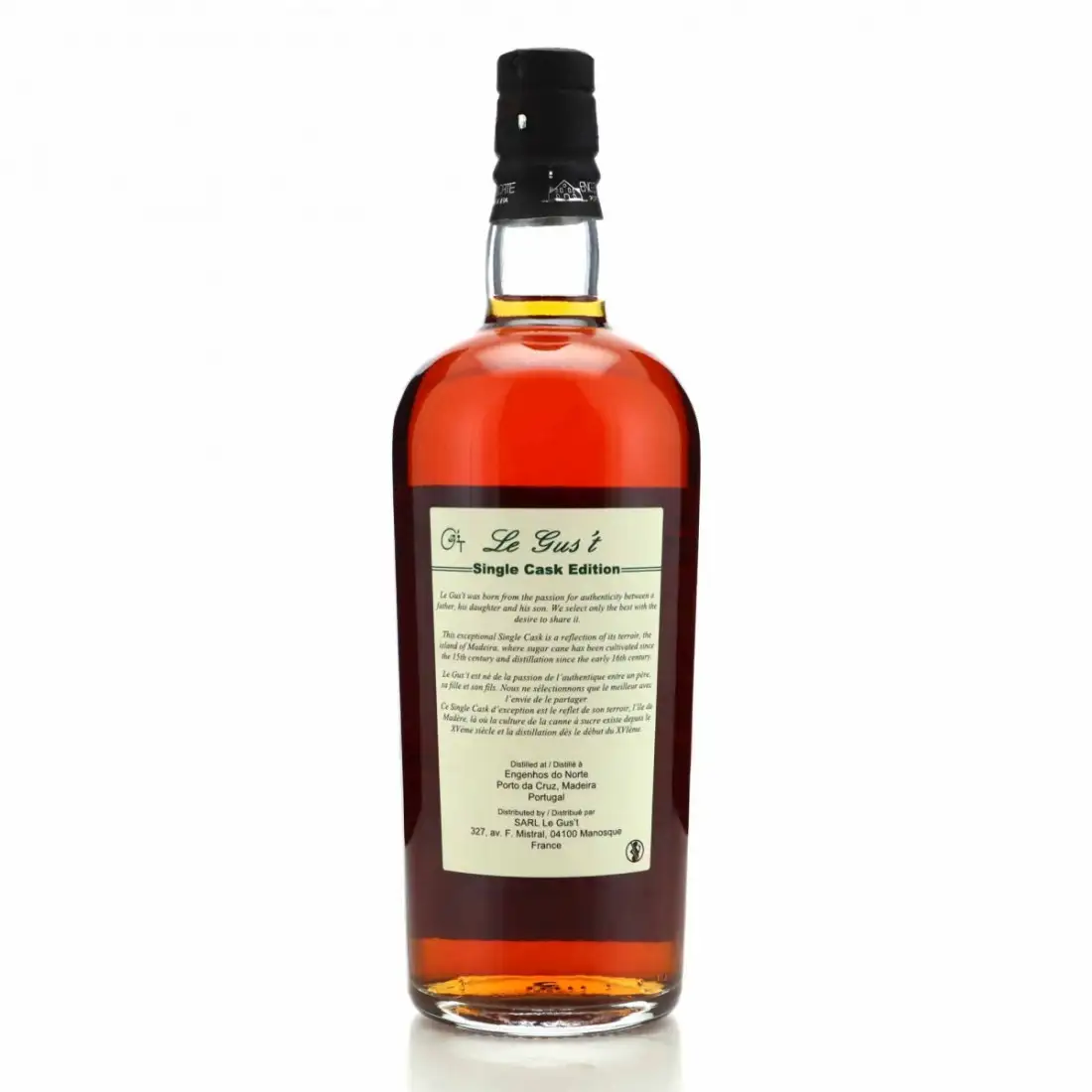 High resolution image of Le Gus‘t Engenhos do Norte Madeira Rum 2010