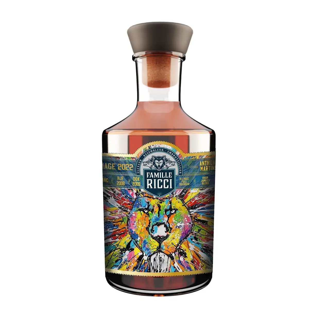 Image of the front of the bottle of the rumHommage à Anthony Martins