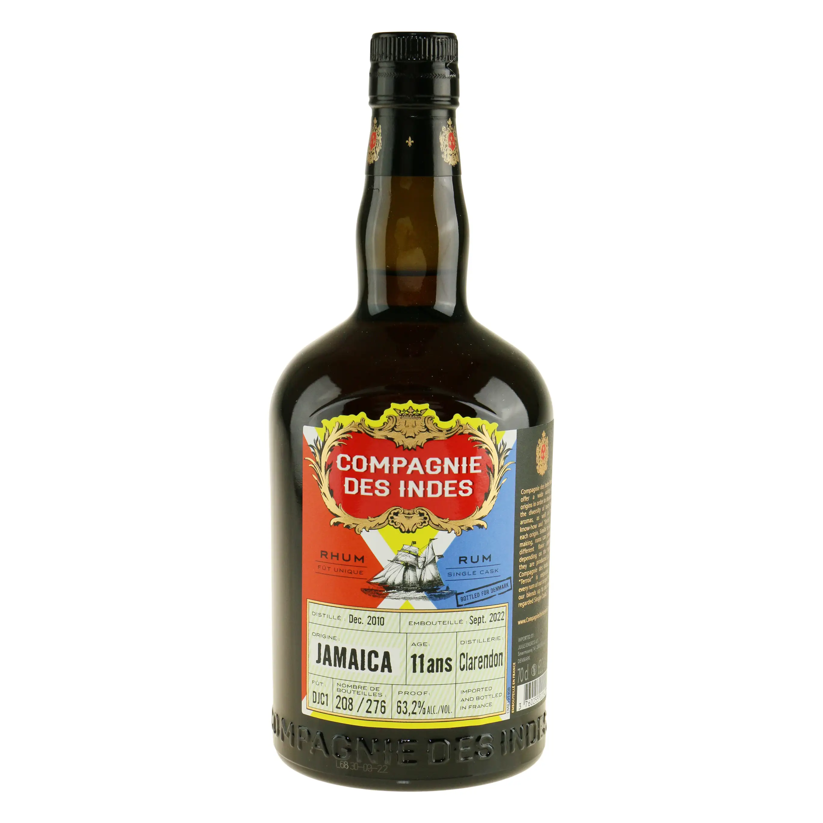 Bottle of CDI Clarendon Jamaica (Bottled for Denmark) 2010