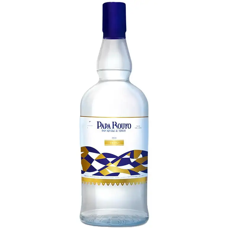 Image of the front of the bottle of the rum Papa Rouyo VWAYAJ