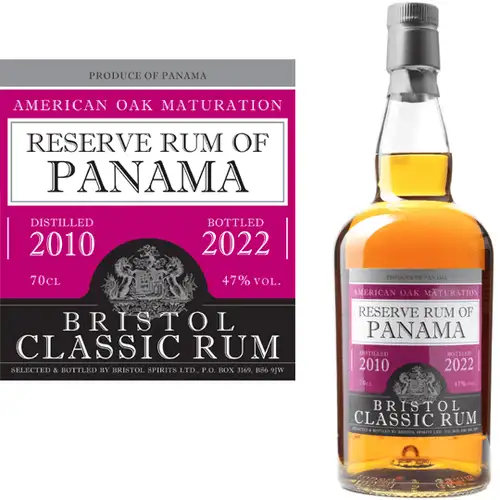 Bottle of Bristol Reserve Rum of Panama 2010