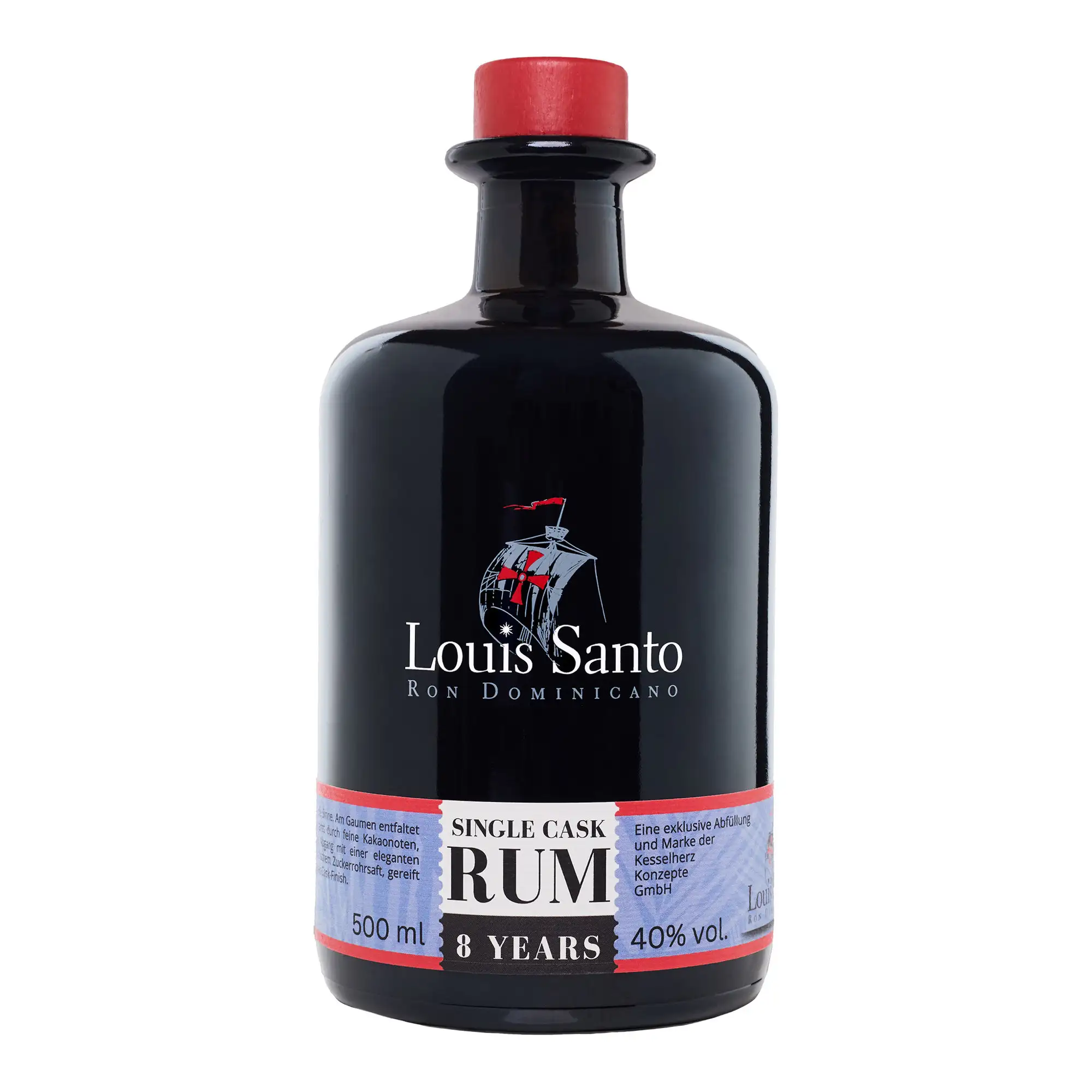 Bottle of Kesselherz Louis Santo Single Cask Rum