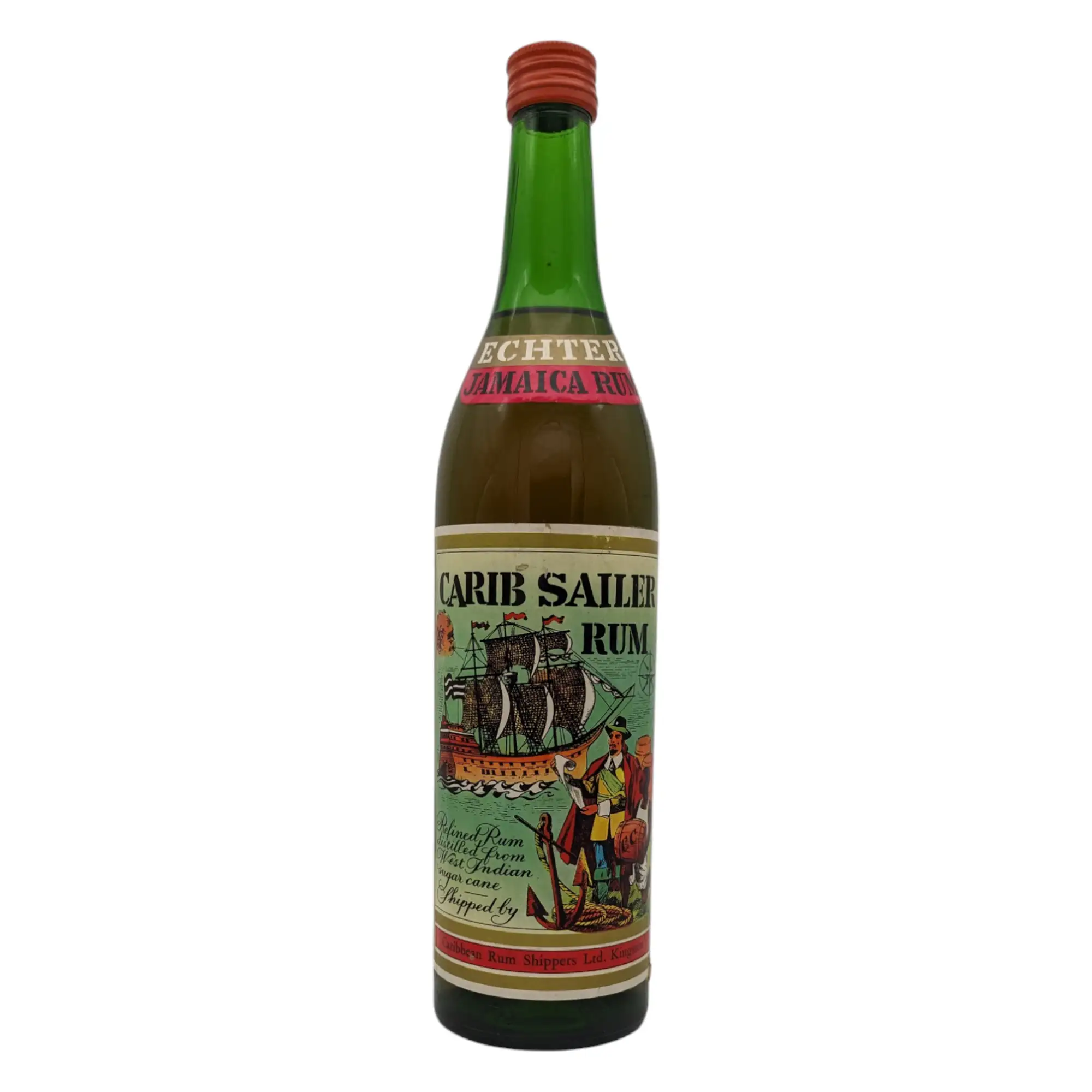 Image of the front of the bottle of the rumCarib Sailer Rum