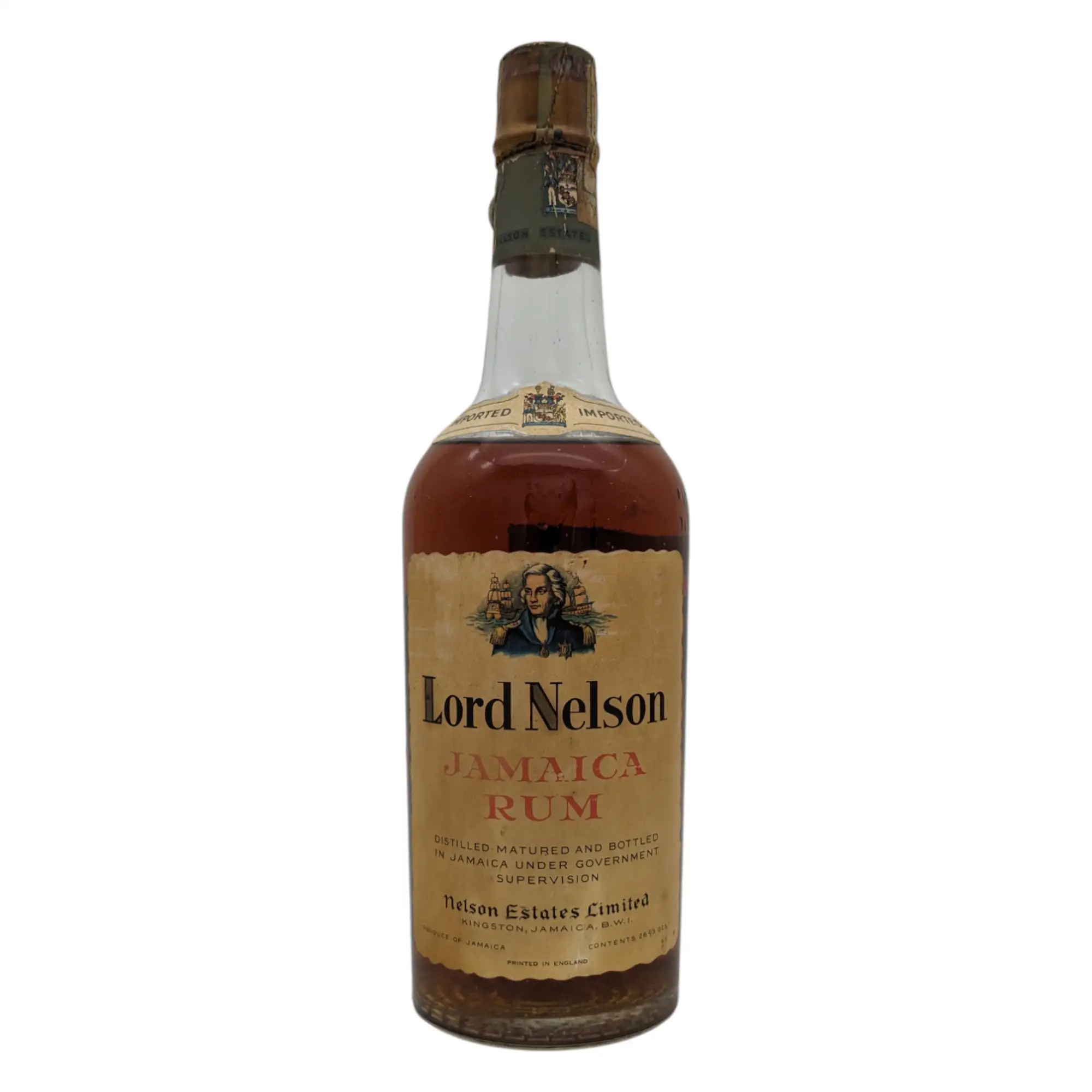 Image of the front of the bottle of the rumLord Nelson Jamaica Rum