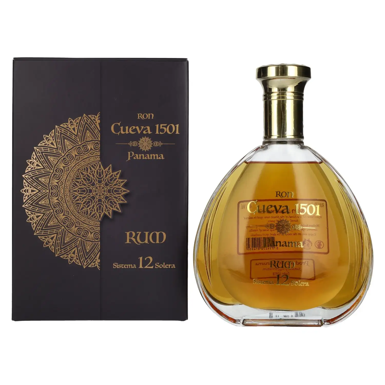Bottle of Ron Cueva 1501 Panama Rum