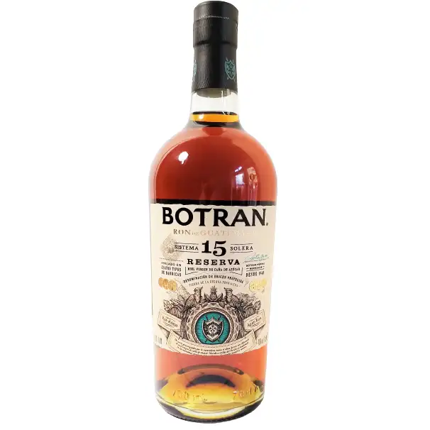 Image of the front of the bottle of the rum Ron Botran No. 15 Reserva Especial
