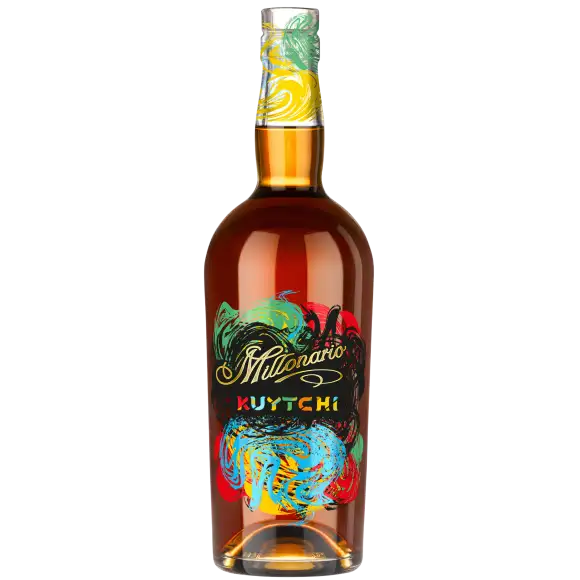 Image of the front of the bottle of the rum Millonario Kuytchi (Rum Spirit Drink)