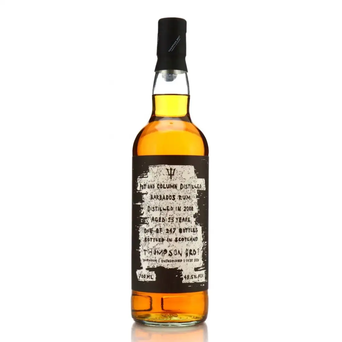 Bottle of Thompson Bros. Mount Gay Pot and Column Distilled Barbados Rum 2000