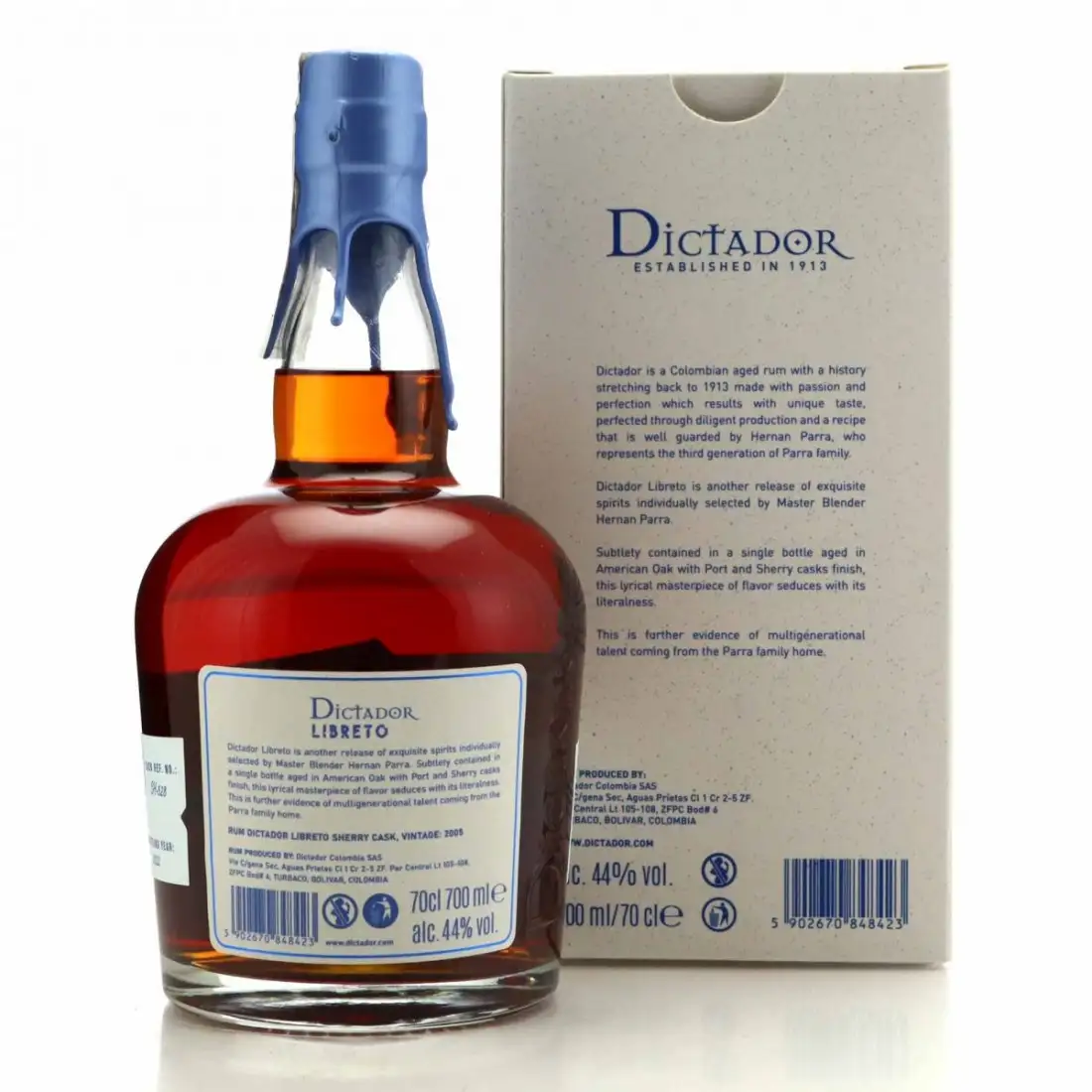 High resolution image of Dictador Libreto Sherry Cask 2005