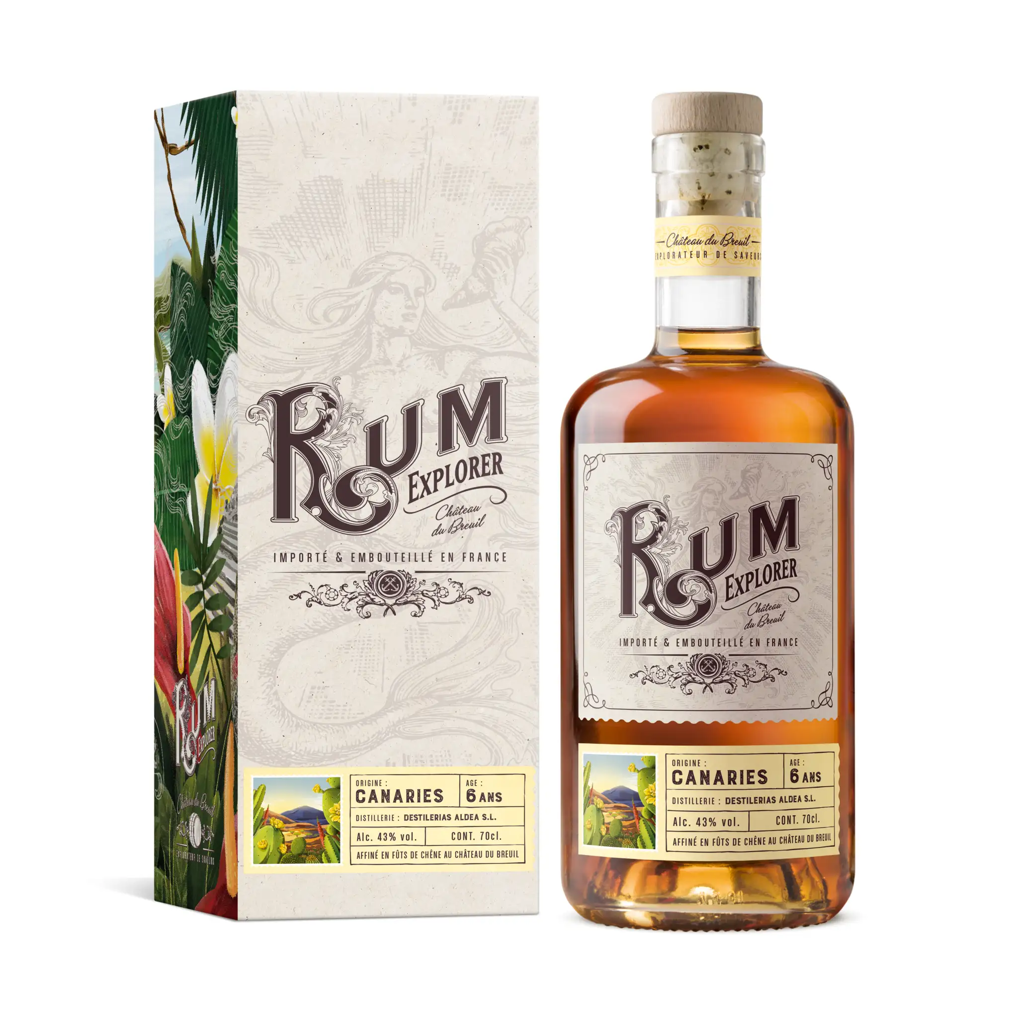 Bottle of Château du Breuil Ron Aldea Rum Explorer Canaries