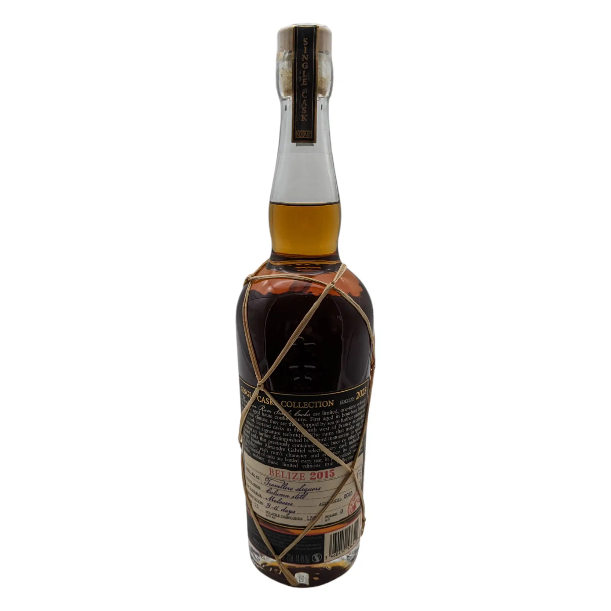 Image of the front of the bottle of the rumPlantation Belize 2015 Cherry Liquer Cask