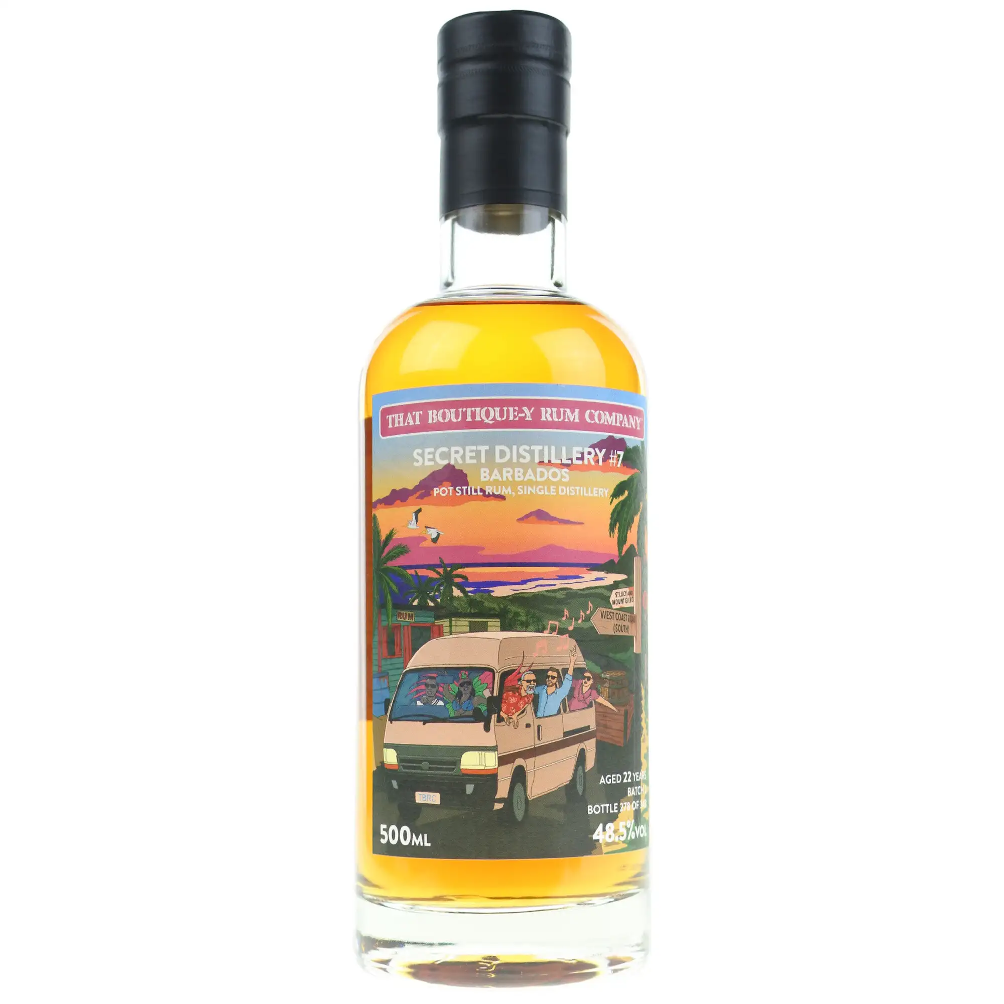 Bottle of TBRC Mount Gay Secret Distillery #7