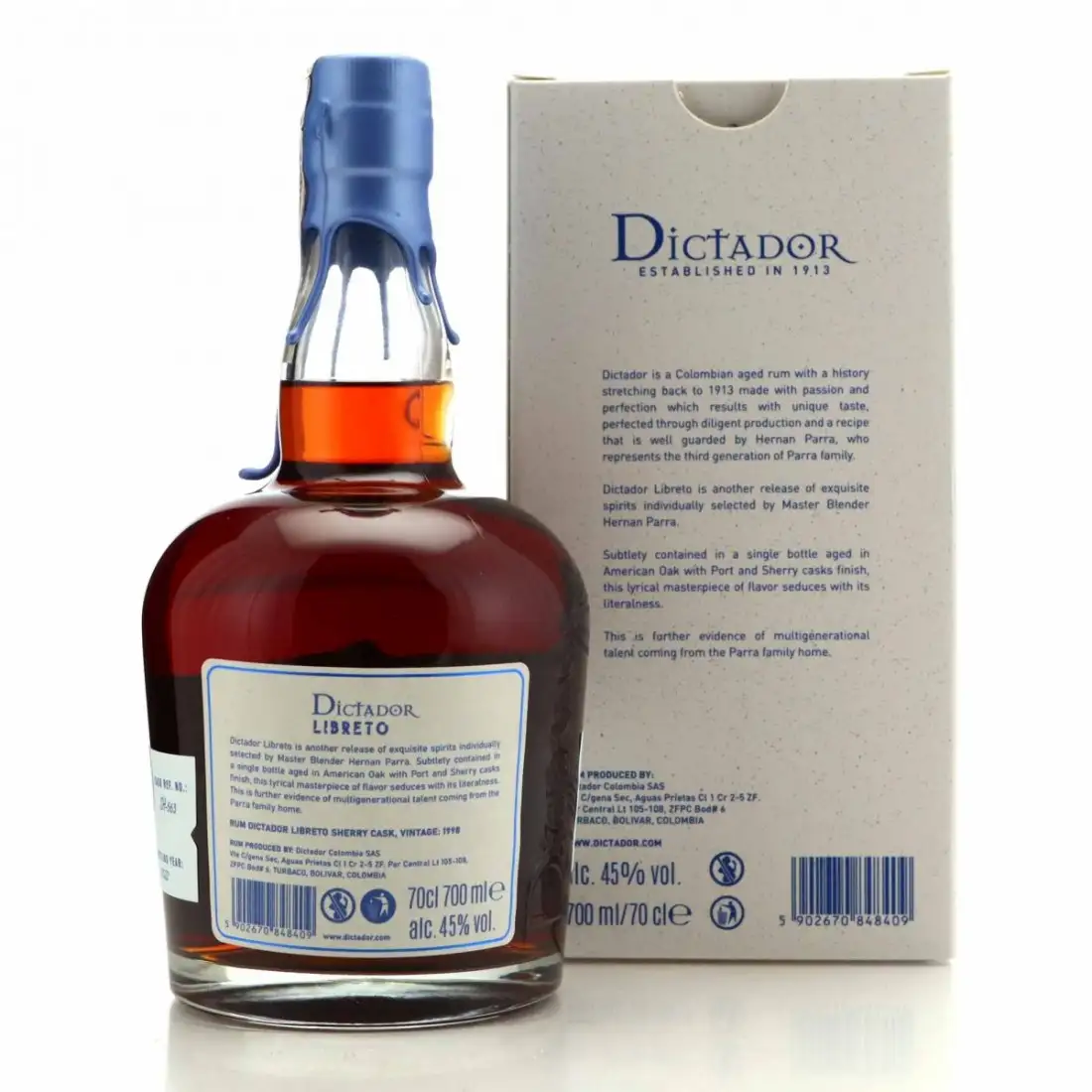 Image haute résolution de Dictador Libreto Sherry Cask 1998