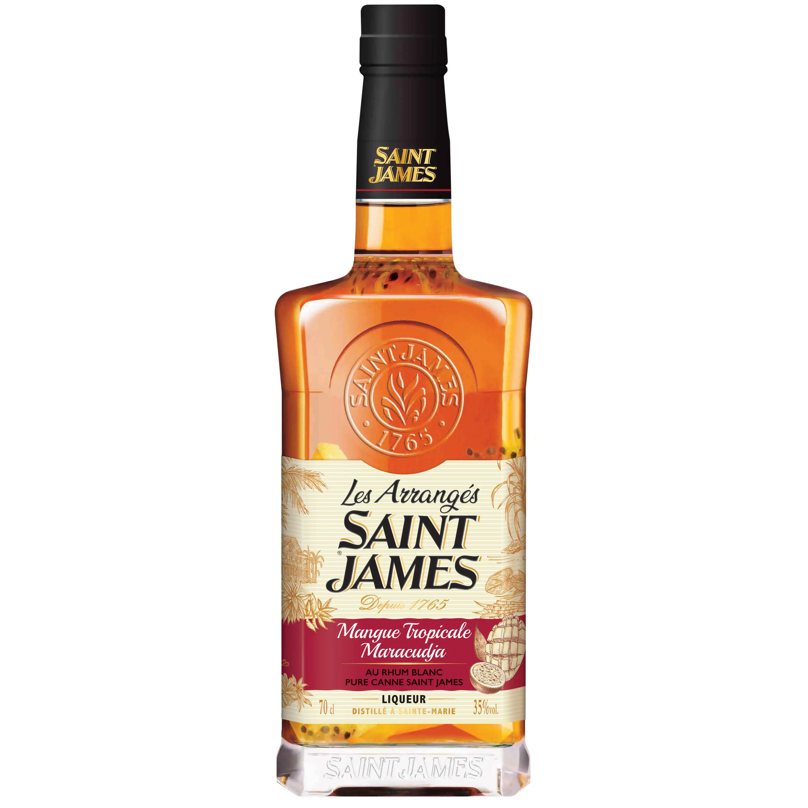 Bottle of Saint James Les Arrangés Mangue Tropicale Maracudja