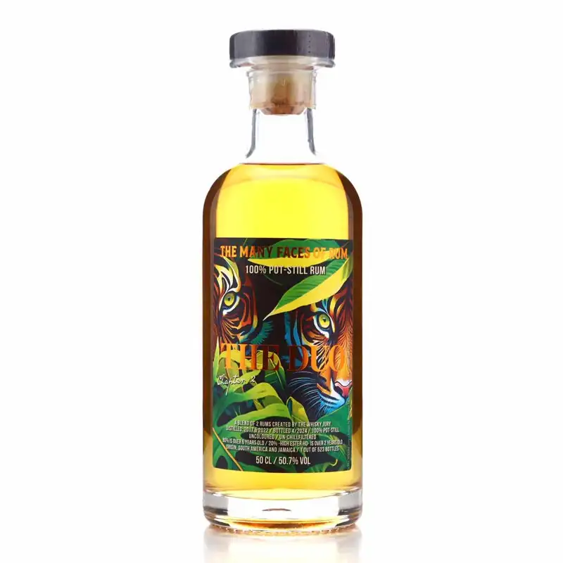 Image of the front of the bottle of the rum The Duo Chapter 2 C<>H