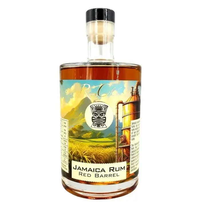 Image of the front of the bottle of the rumRumclub Private Selection Jamaica Rum Red Barrel