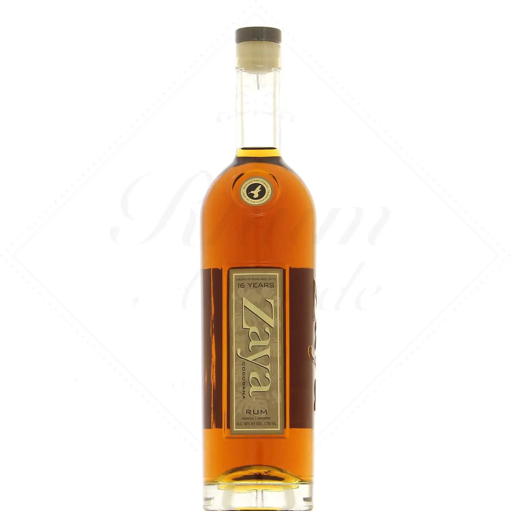Bottle of T.D.L Zaya Rum Cocobana