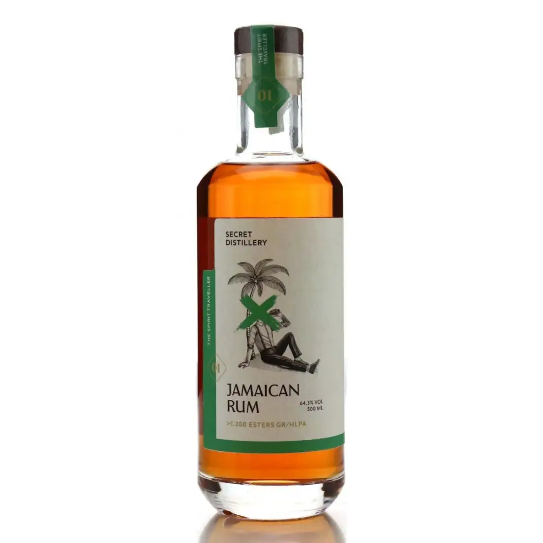 Image of the front of the bottle of the rumThe Spirit Traveller Jamaican Rum