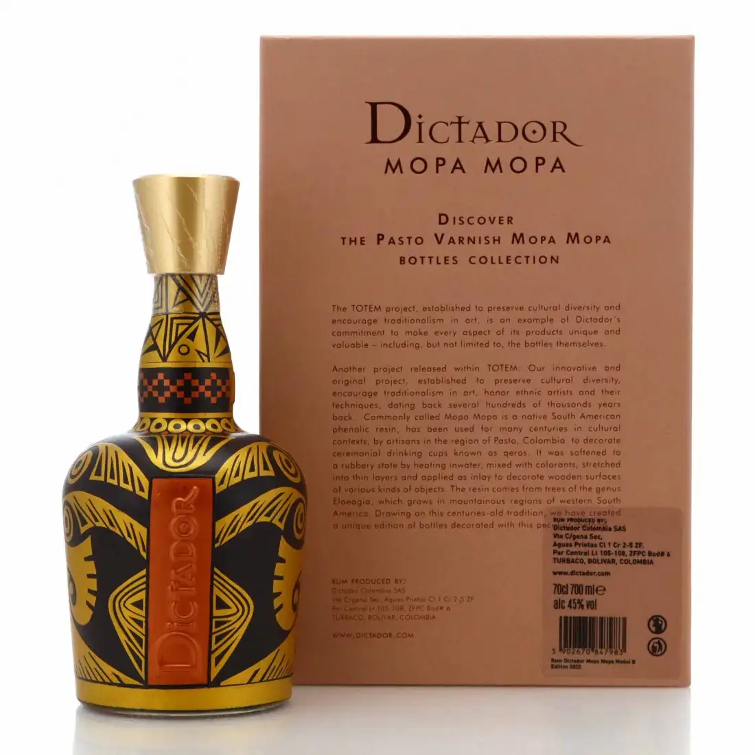 High resolution image of Dictador Mopa Mopa Sherry Cask Model G 1982