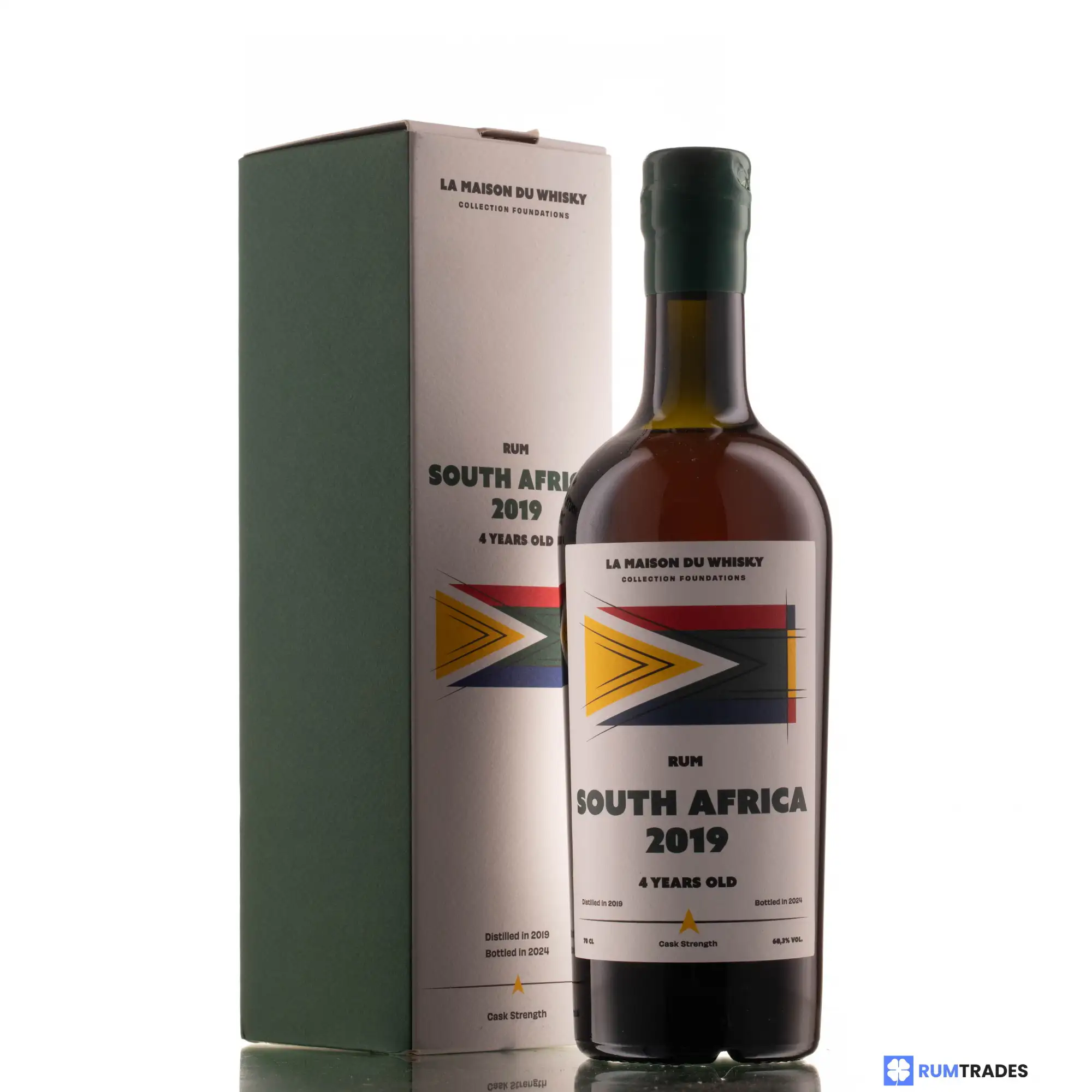 Image of the front of the bottle of the rumRum South Africa Flag Series  (Collection Foundations)