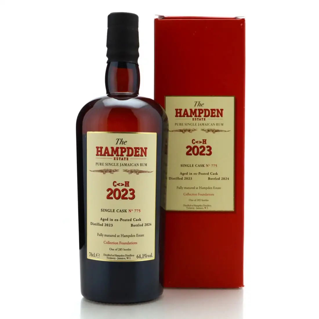 Bottle of Velier Hampden Peated Whisky Cask C<>H 2023