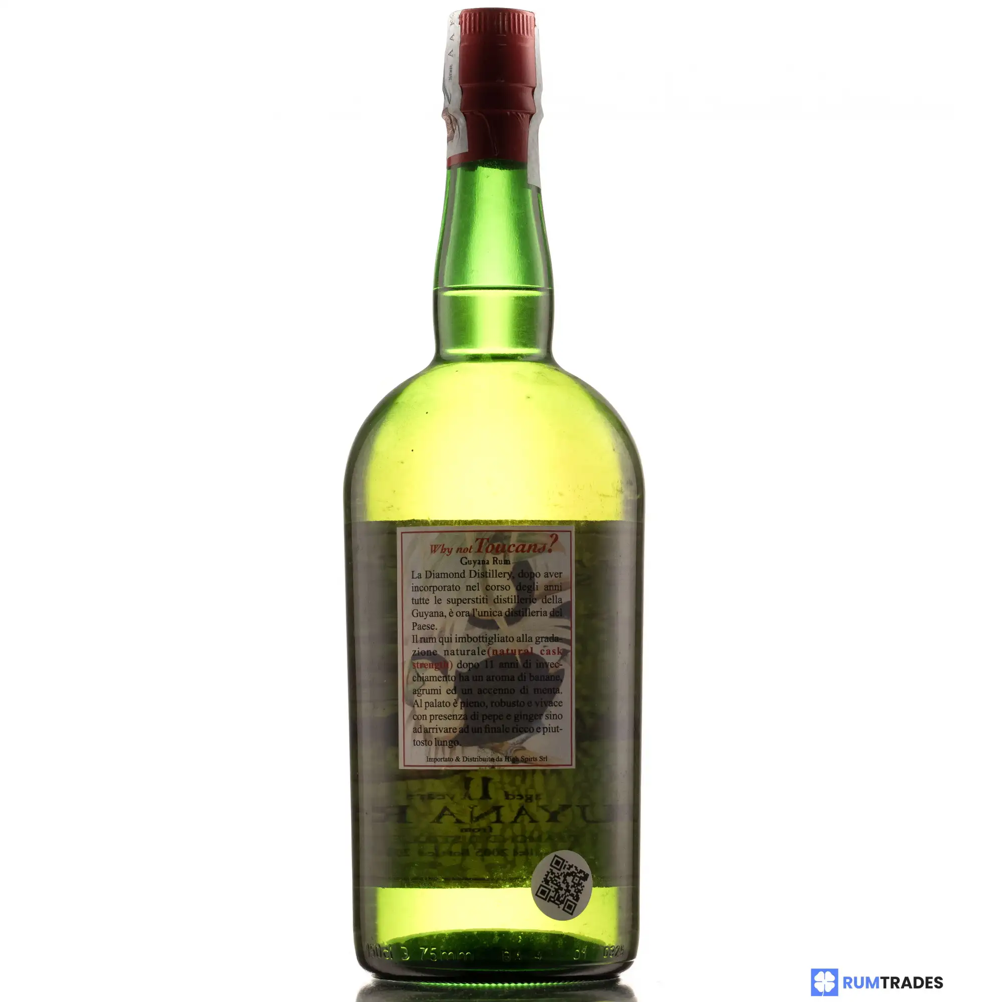 High resolution image of High Spirits Collection Diamond Why not Toucan? Guyana Rum Magnum PM 2005