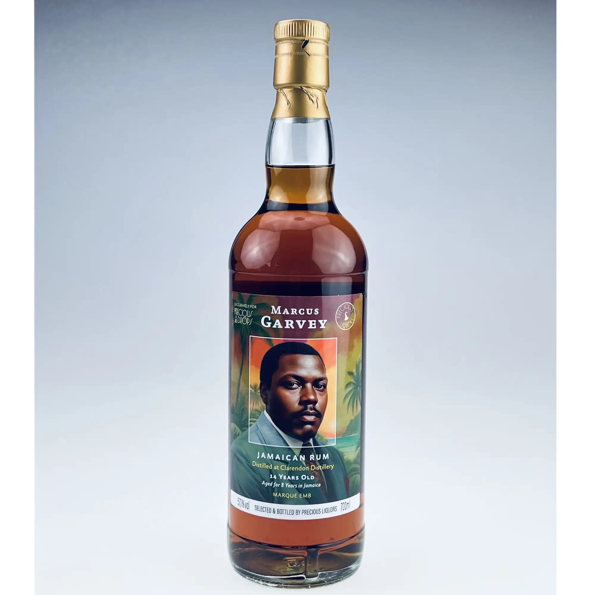 Bottle of Precious Liquors Clarendon Jamaica Heroes Marcus Garvey 2010