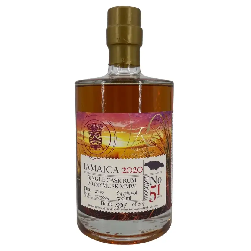 Image of the front of the bottle of the rumRumclub Private Selection Edition No. 51 MMW