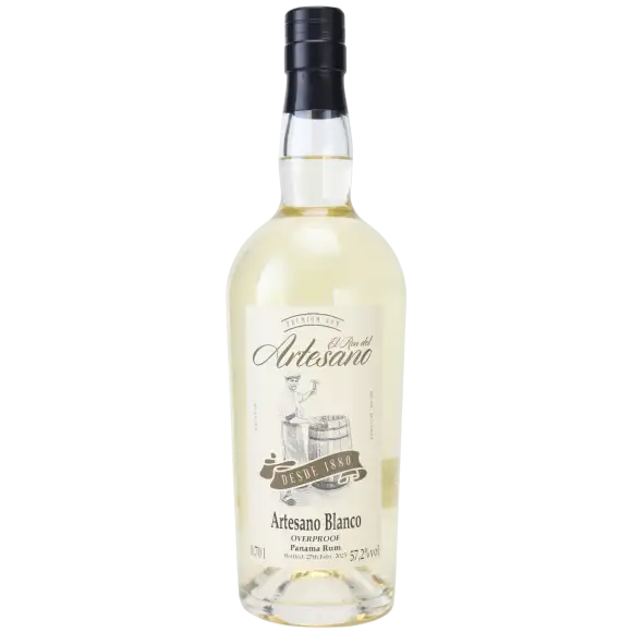Bottle of El Ron del Artesano Blanco Overproof