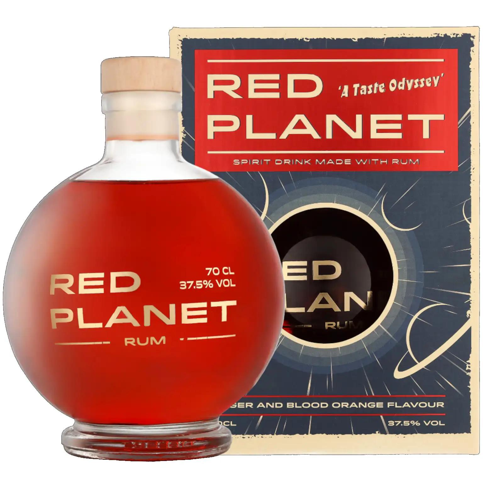 Bottle of Red Planet Rum