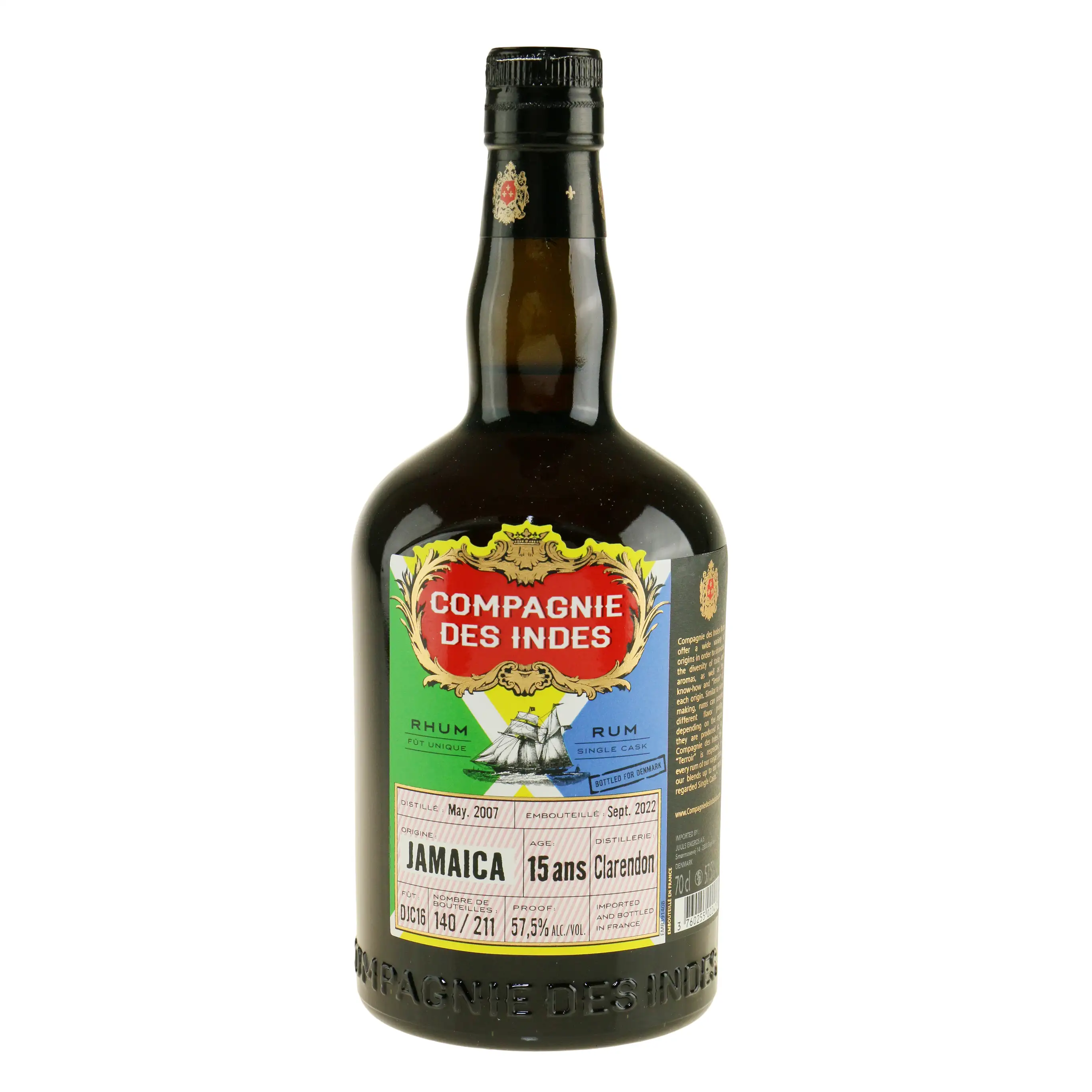 Bottle of CDI Clarendon Jamaica (Bottled for Denmark) 2007