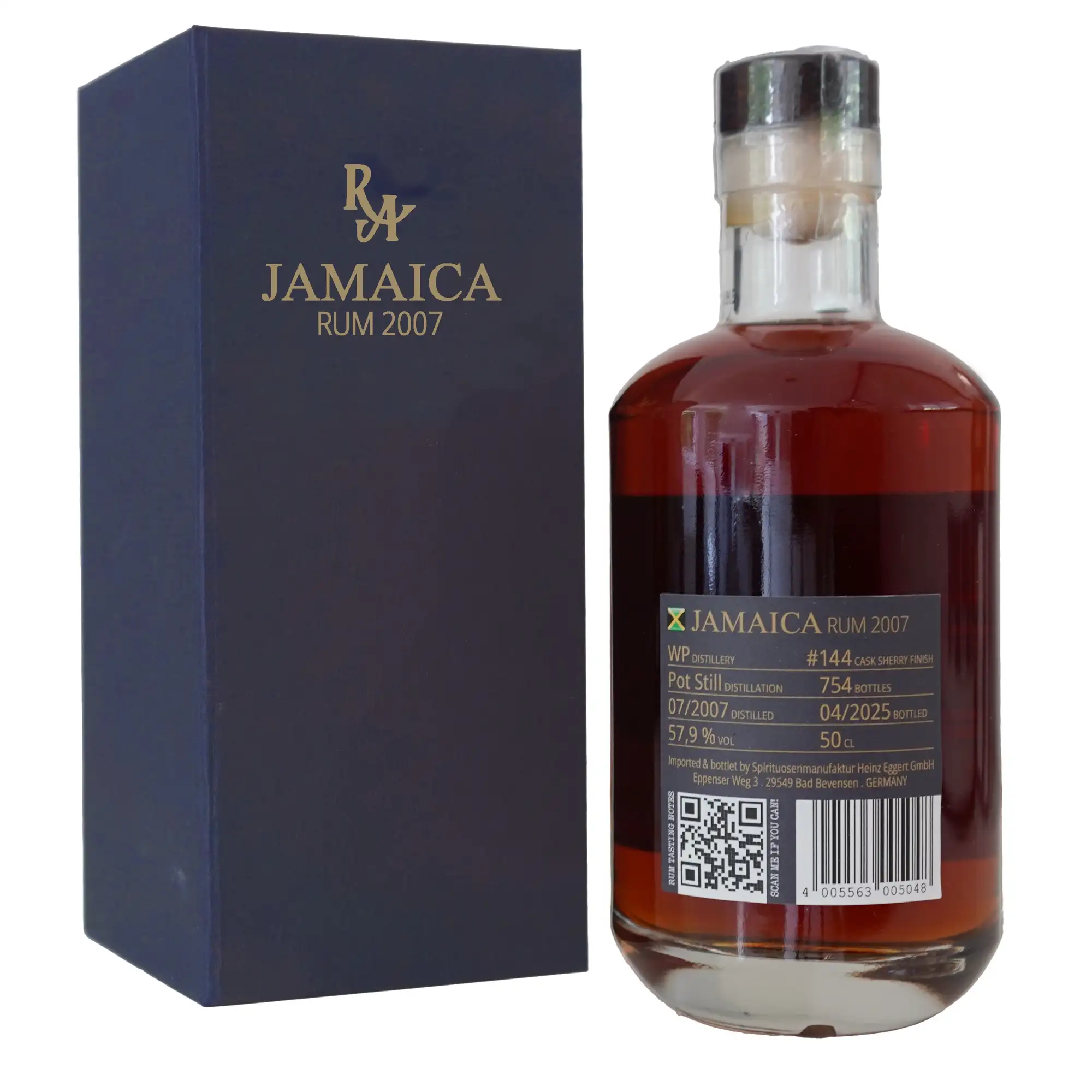 High resolution image of Worthy Park RA Jamaica Rum 2007