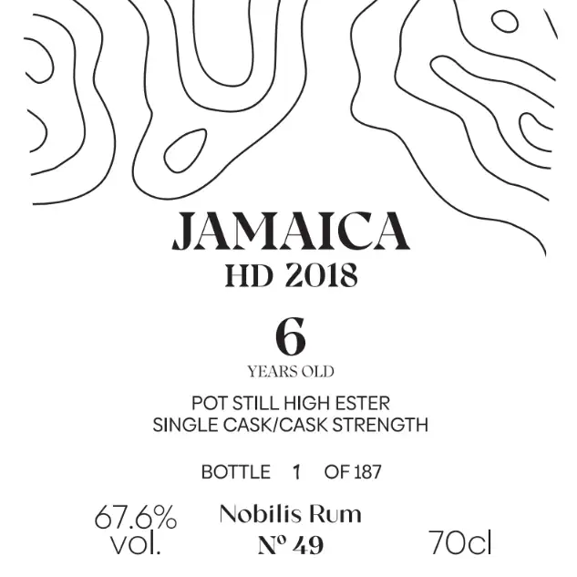 Bottle of Nobilis Hampden No. 49 C<>H 2018