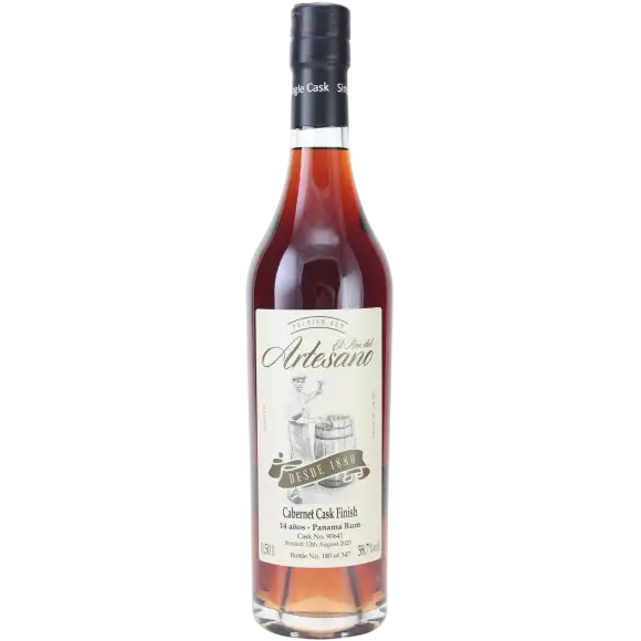 Bottle of El Ron del Artesano Cabernet Cask Finish 2011