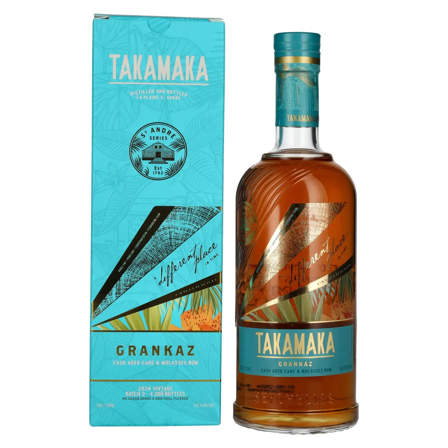 Bottle of Trois Frères Distillery Takamaka Bay Grankaz (Batch 3) 2024