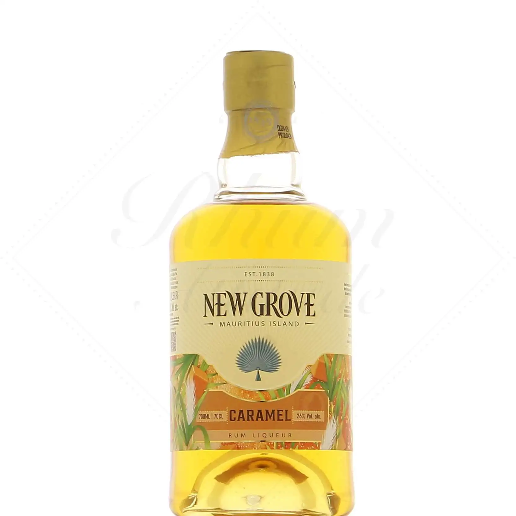 Bottle of Grays New Grove Caramel Rum Liqueur