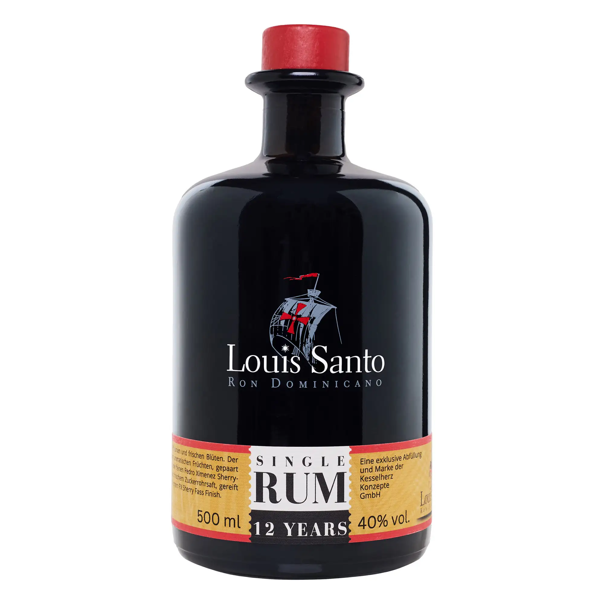 Bottle of Kesselherz Louis Santo Single Rum