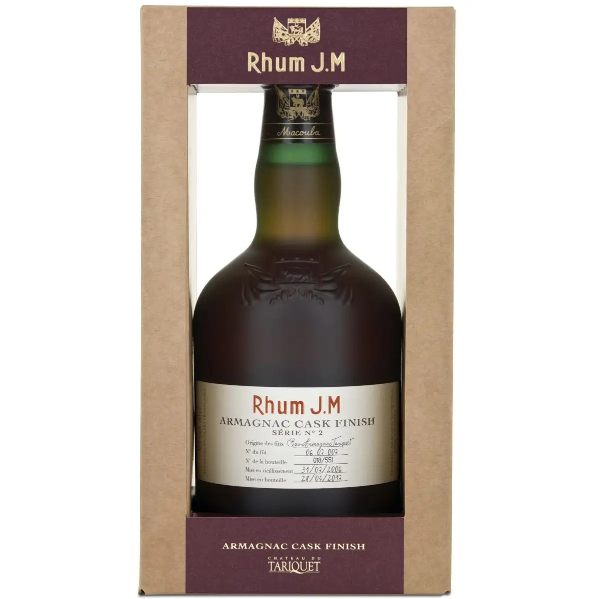 Rhum J.M White Rum 40% NV 1.0 L.