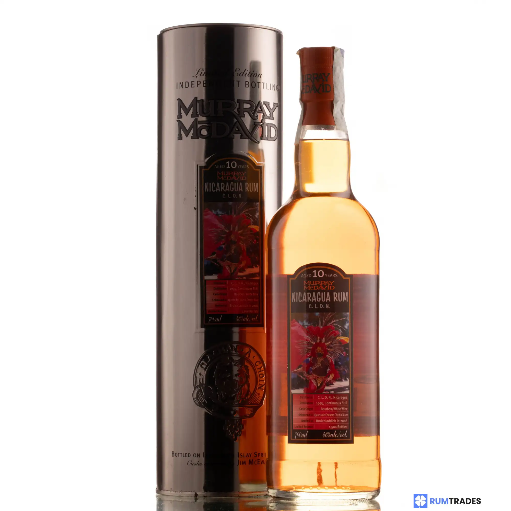 Bottle of Murray McDavid Nicaragua Rum 1995