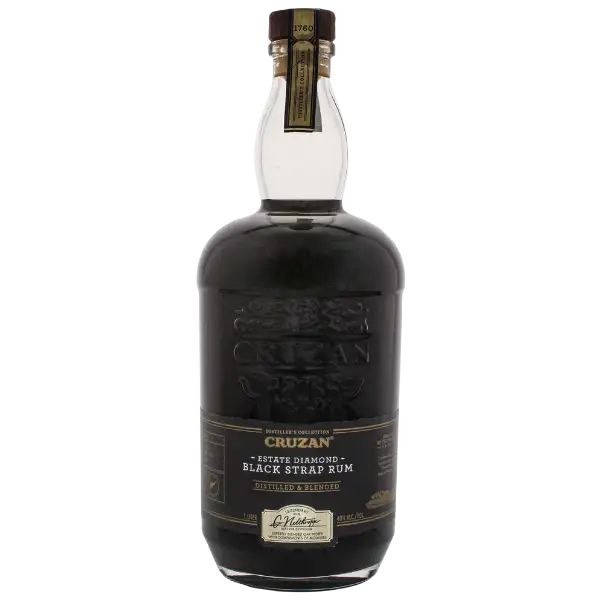 Image of the front of the bottle of the rum Blackstrap