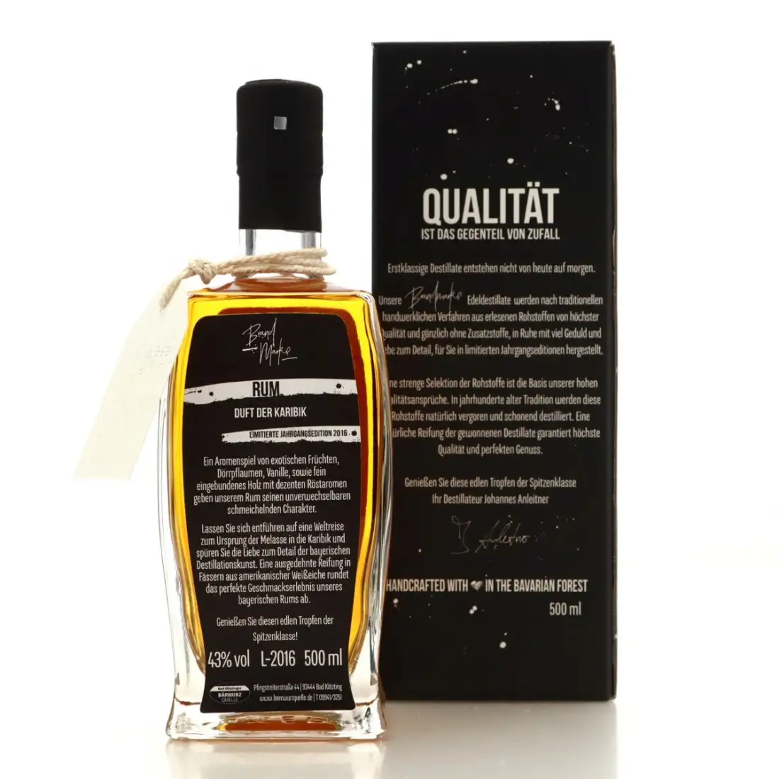 High resolution image of Brand Marke Rum 2016