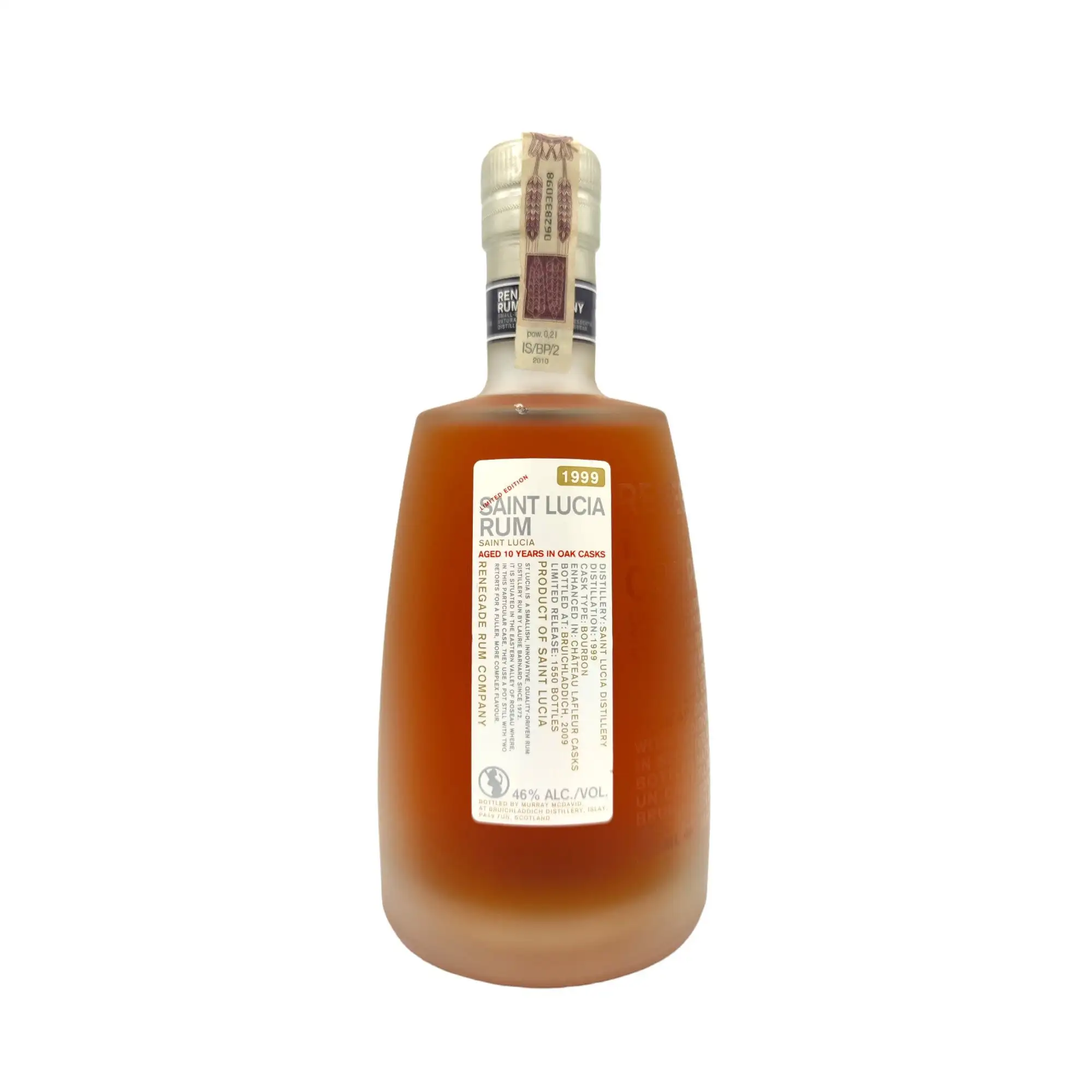 Bottle of Renegade Saint Lucia Rum 1999