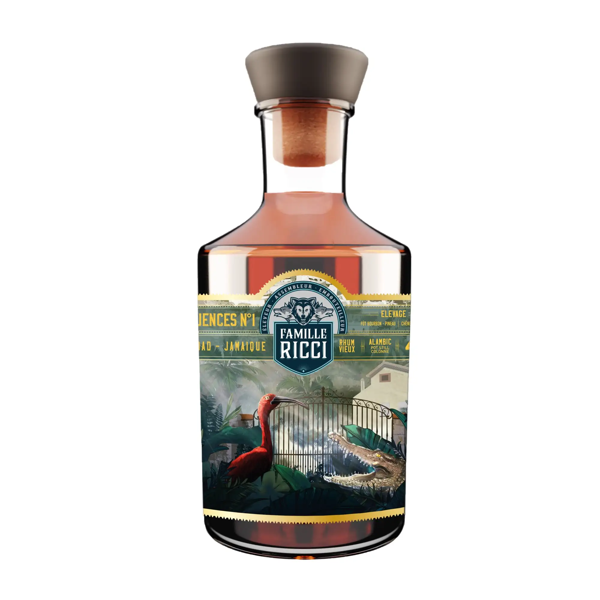 Image of the front of the bottle of the rumRhum Influences No. 1