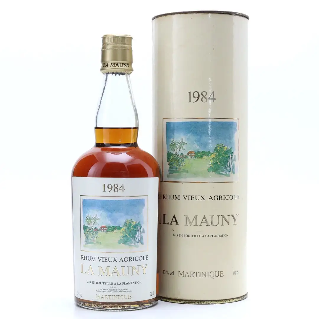 Image of the front of the bottle of the rum 1984