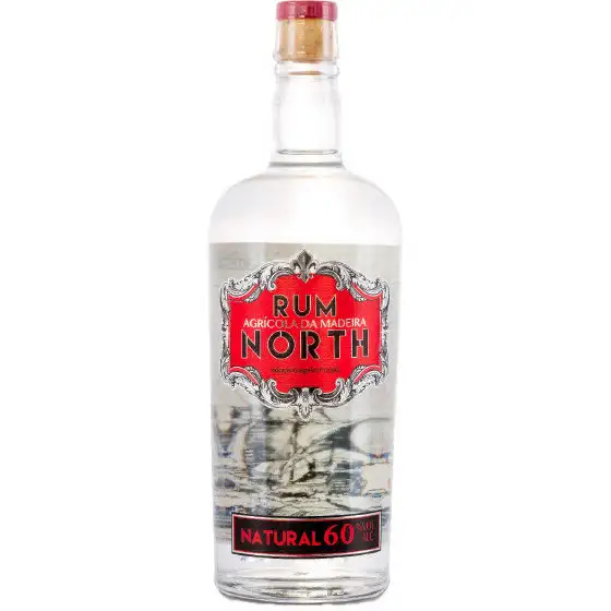 Image of the front of the bottle of the rum Rum Agricola da Madeira North Natural