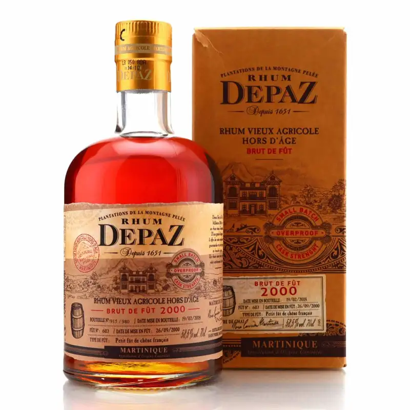 Bottle of Depaz BRUT DE FUT 2000