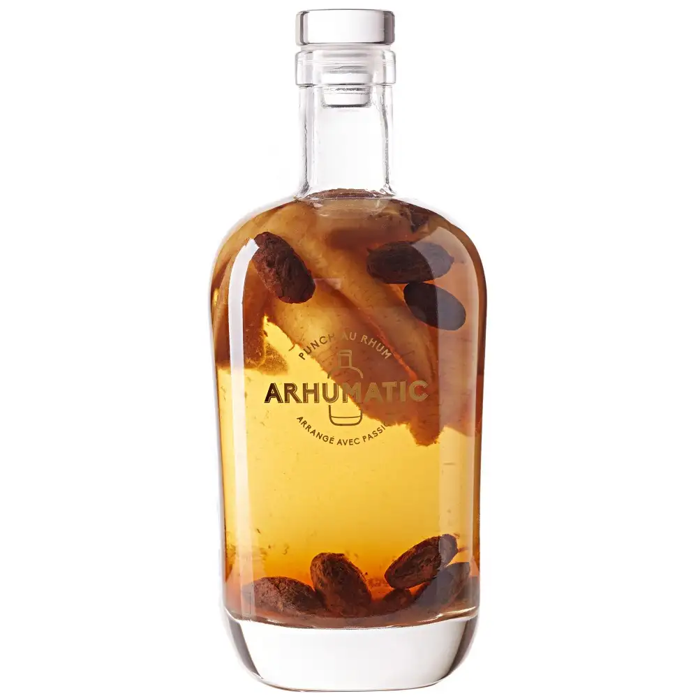 Image of the front of the bottle of the rum Arhumatic Banane-Cacao (Criollo)